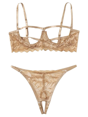 SweatyRocks Women's 2 Piece Lingerie Set