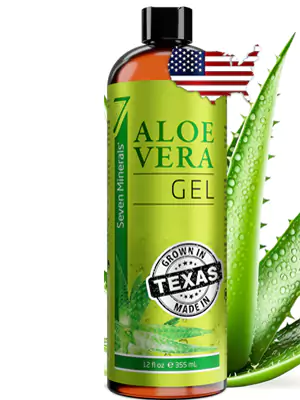 Organic Aloe Vera Gel with 100% Pure Aloe From Freshly Cut Aloe Plant