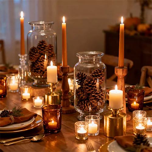 Add Candlelight for Warm Ambience