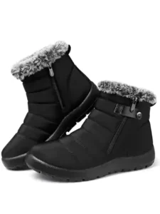 SHIBEVER Women Waterproof Winter Snow Boots